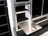 Kahne Racing T&E 53' Semi Sprint Trailer - Interior View - Tire Service Cabinet